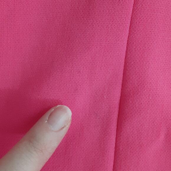 Lilly Pulitzer Largo Shift Dress Beaded Collar Coral Hot Pink Womens 8 Sheath - Picture 10 of 15